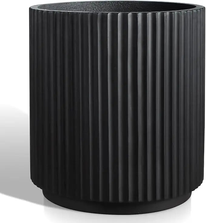 Round Concrete Planter Outdoor Indoor, Large Cement Plant Pots