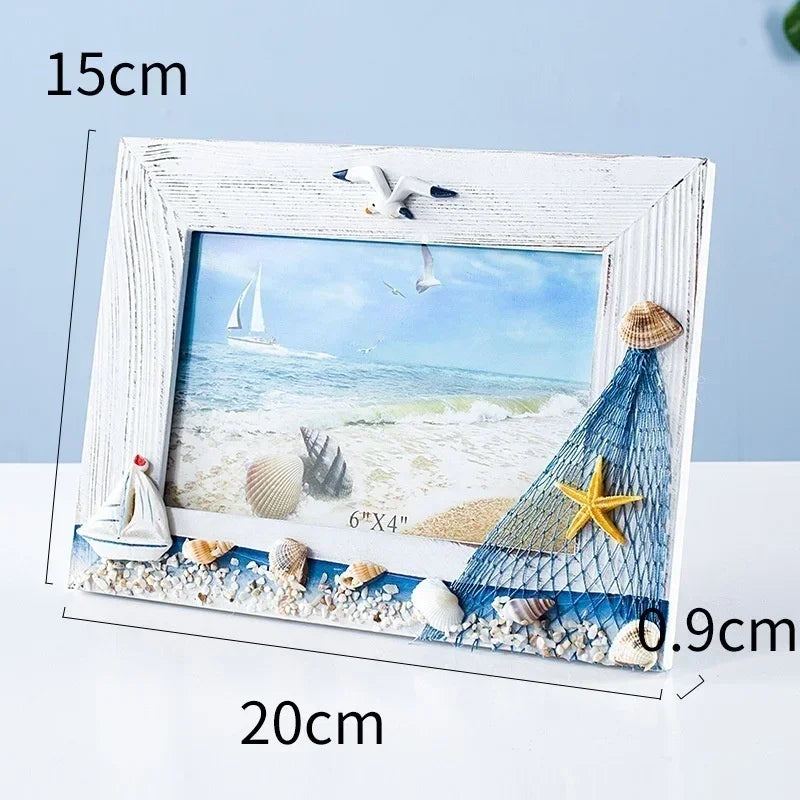Ocean Summer Shell bird Photo Frame