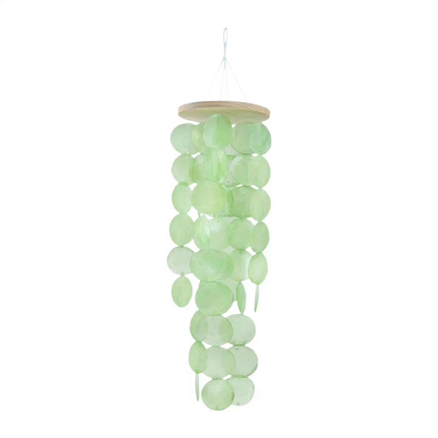 Sea Shell Wind Chimes Decoration 12x45cm for Trees, Fences Lightweight
