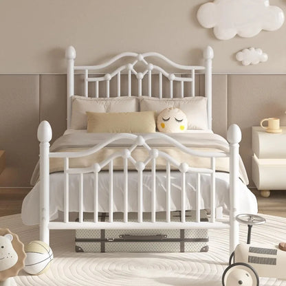 Bed Frame with Headboard and Footboard, Modern Metal Platform Bed Frame for Kids, Support Up to 800LBS, No Box Spring Neede