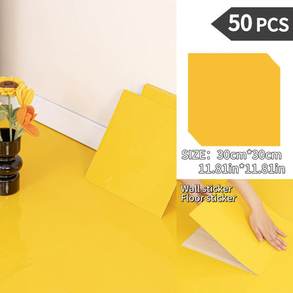 NINETAI Peel And Stick Floor Tile, 50pcs Vinyl Plank Wood Grain