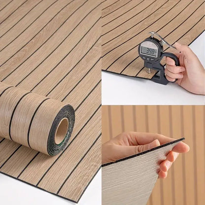 NINETAI Peel and Stick Floor Tile, (12.92 square feet