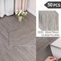 NINETAI Peel And Stick Floor Tile, 50pcs Vinyl Plank Wood Grain