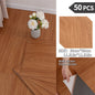 NINETAI Peel And Stick Floor Tile, 50pcs Vinyl Plank Wood Grain