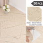 NINETAI Peel And Stick Floor Tile, 50pcs Vinyl Plank Wood Grain