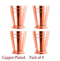 4PCS 550ml 18 Ounces Hammered Copper Plated  Moscow Mule Mug