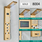 LED Shower Panel Tower System Rain Waterfall Shower LCD Display With Massage  Shower Faucet