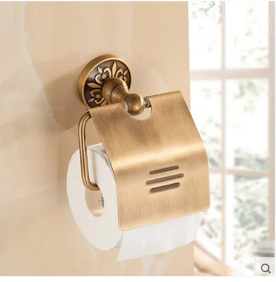 Tuqiu Antique Bathroom Hardware Towel Rack,Paper holder Toilet Brush Holder,hooks