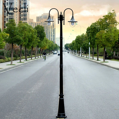 European-Style  Street Lamp  Waterproof Household Double-Head High Pole