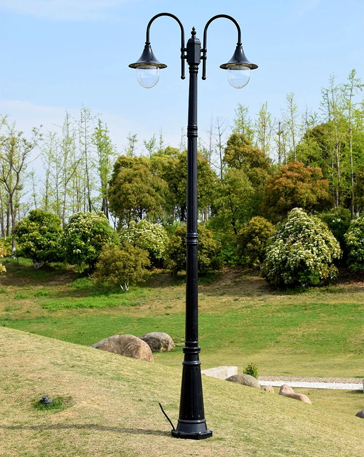 European-Style  Street Lamp  Waterproof Household Double-Head High Pole