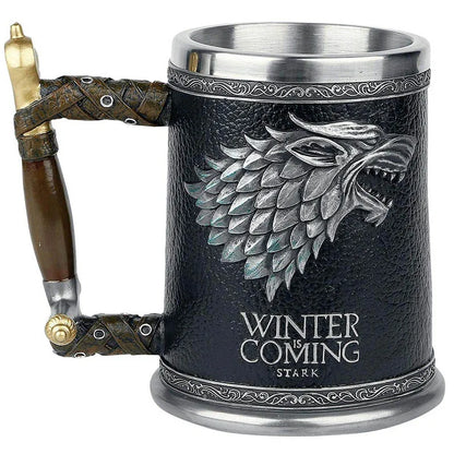 GOT Mugs Stainless Steel and Resin Beer Mug