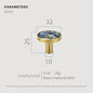 Dooroom Brass Furniture Handles Shell Simple Nordic Pastoral Cupboard Cabinet Drawer Round Colorful Pulls