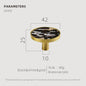 Dooroom Brass Furniture Handles Shell Simple Nordic Pastoral Cupboard Cabinet Drawer Round Colorful Pulls