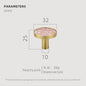 Dooroom Brass Furniture Handles Shell Simple Nordic Pastoral Cupboard Cabinet Drawer Round Colorful Pulls