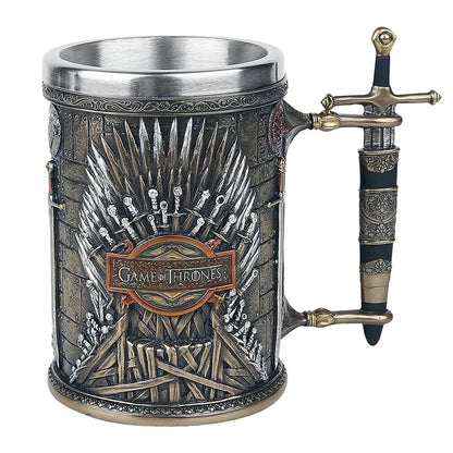 GOT Mugs Stainless Steel and Resin Beer Mug