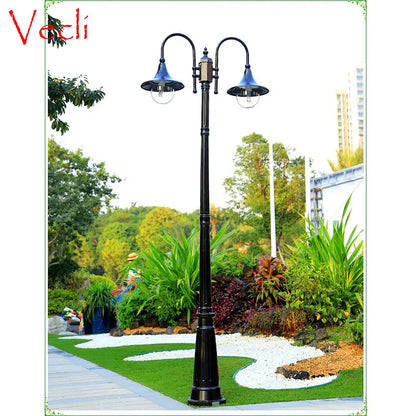 European-Style  Street Lamp  Waterproof Household Double-Head High Pole