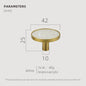 Dooroom Brass Furniture Handles Shell Simple Nordic Pastoral Cupboard Cabinet Drawer Round Colorful Pulls