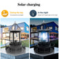 LED Solar Rotating Lighthouse Light Solar Garden Lights