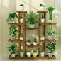 Multi-Tier Plant Stand, 46in Height Wood Flower Rack Holder Indoor Outdoor for Patio Gard