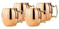 4PCS 550ml 18 Ounces Hammered Copper Plated  Moscow Mule Mug