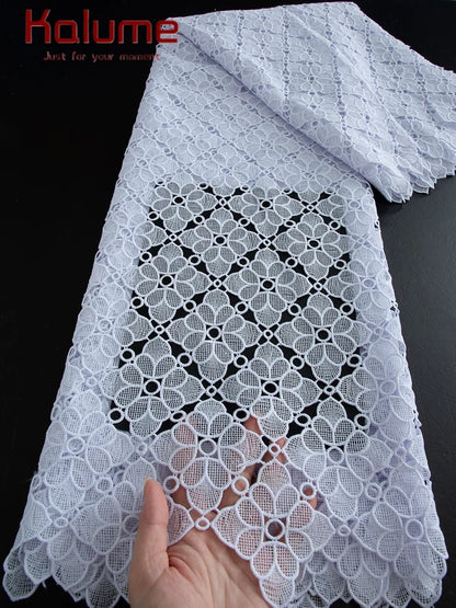 Pure White  Lace Fabric High Quality