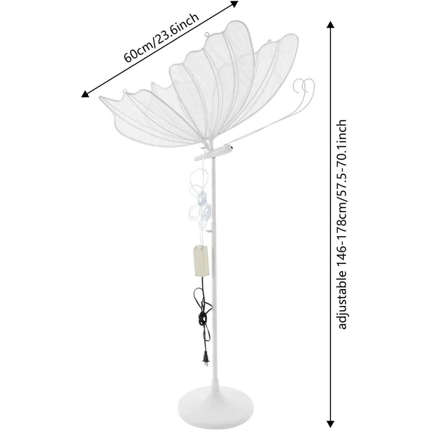 2PCS Wedding Butterfly Floor Lamp LED
