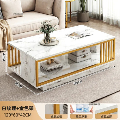 Italian Coffee Table Minimalist Square Nordic Tea  Table Living Room Furniture