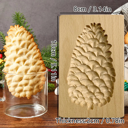 Wooden Cookie Molds for Christmas, DIY 3D Engraved