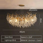 2025 Luxury Gold Crystal LED Chandeliers Living Dining  Lustre Ceiling Pendant Lamps I