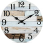 Wall Clock 10 Inch ClockRustic Wall Clocks Battery Operated,SilentNon Ticking Wooden