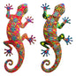 Metal Art Gecko Wall Decor  Lizard Sculptures Gecko Hanging Ornament f