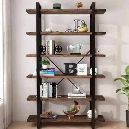 Solid Wood Bookcase and Book Shelves