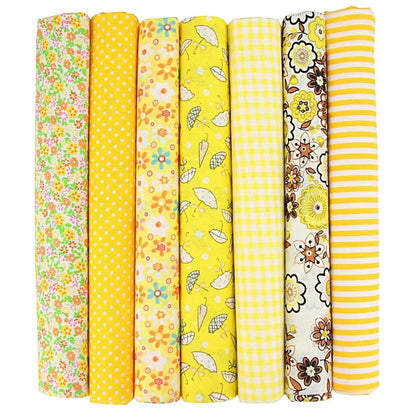 7PCS 50 x 50cm Squares Cotton Craft Fabric
