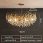 2025 Luxury Gold Crystal LED Chandeliers Living Dining  Lustre Ceiling Pendant Lamps I