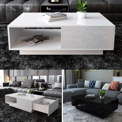Modern High Gloss Rectangular Coffee Table