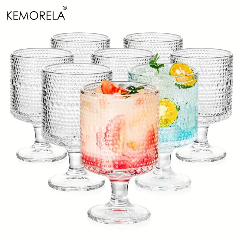 8PCS/Set Vintage Wine Drinking Goblet