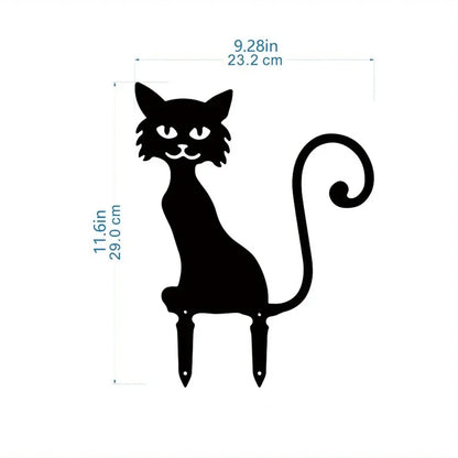 Exclusive Cute Cat Garden Decorative Silhouette -Perfect Outdoor Statues for Garden