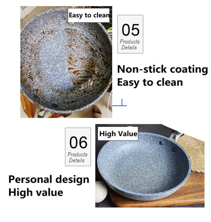 Durable Stone Frying  Pan Non-stick Ceramic