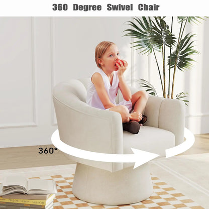 360° Swivel Velvet Upholstered Barrel Chair Set 2 Living Room Reading Round Armchair, 15 different colors