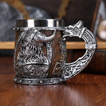 Valhalla Viking Stainless Steel Nordic Tankard