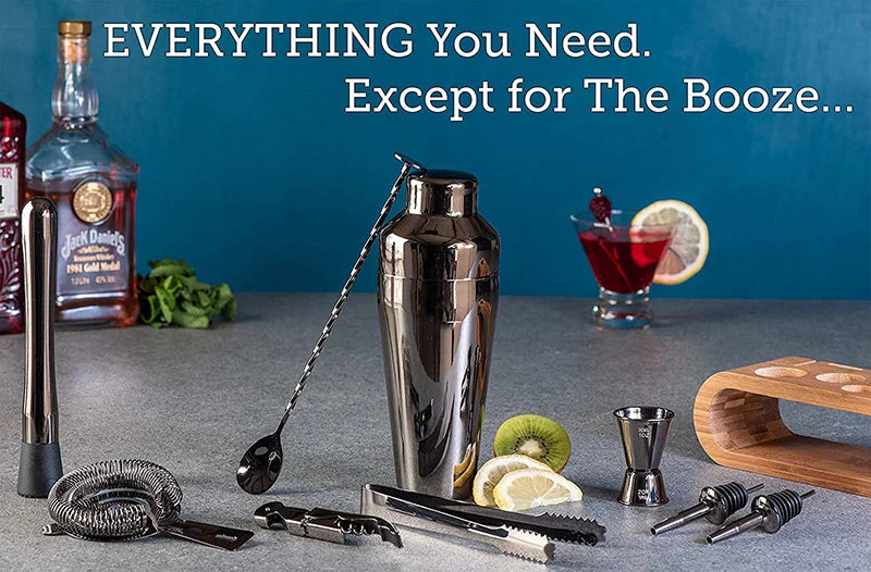 Cocktail Bar set Mixology Bartender Kit: 10-Piece Bar Tool Set