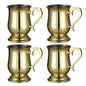 4PCS 550ml 18 Ounces Hammered Copper Plated  Moscow Mule Mug