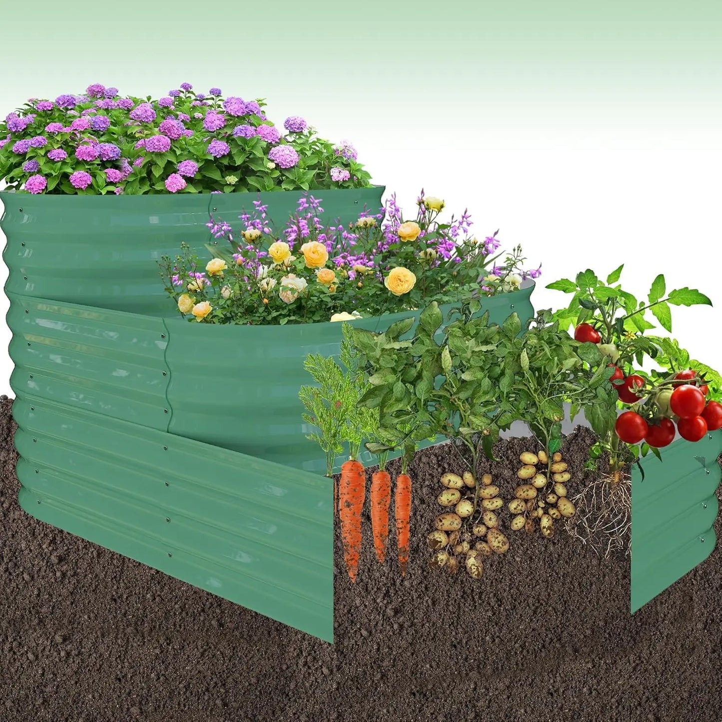 Raised Garden Bed, Outdoor Planter Bed for Gardening and Planting, Bed for Vegetables
