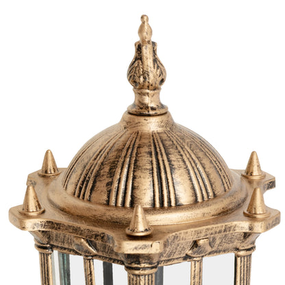 Bymaocar E27 Antique Simple Wall Lamp Sconce Porch Lamp Garden Indoor & Outdoor Exterior Classic Cage Design Decor Wall Light