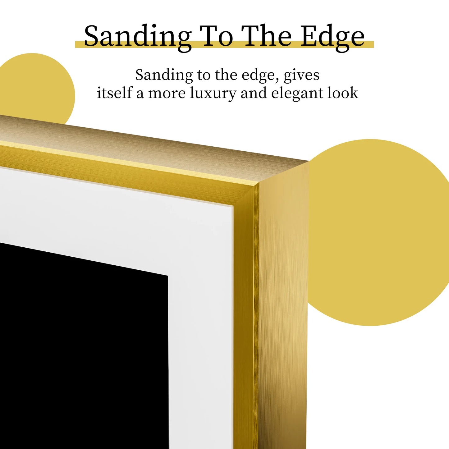 LED Bathroom Vanity Mirror Gold Frame Front Lighted