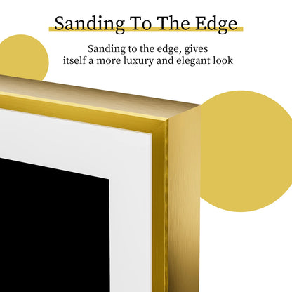 LED Bathroom Vanity Mirror Gold Frame Front Lighted