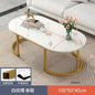 Minimalist Storage Oval  Modern Design Coffee Table