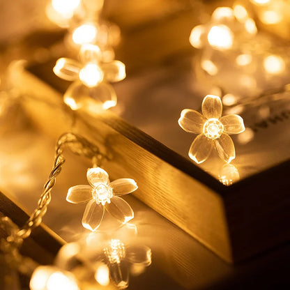 Solar Cherry Garden Blossom Flower Lights