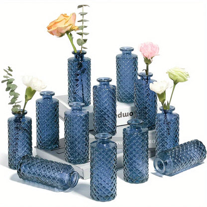 Glass Bud Vases Set Of 12