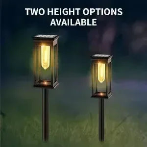 Waterproof LED Solar Lights for Garden Yard Driveway -  Outdoor Landscape Lighting Auto On/Off